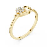 Gold Ring DR-6226, Yellow Gold, view 2