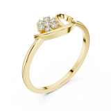 Gold Ring DR-6226, Yellow Gold, view 2