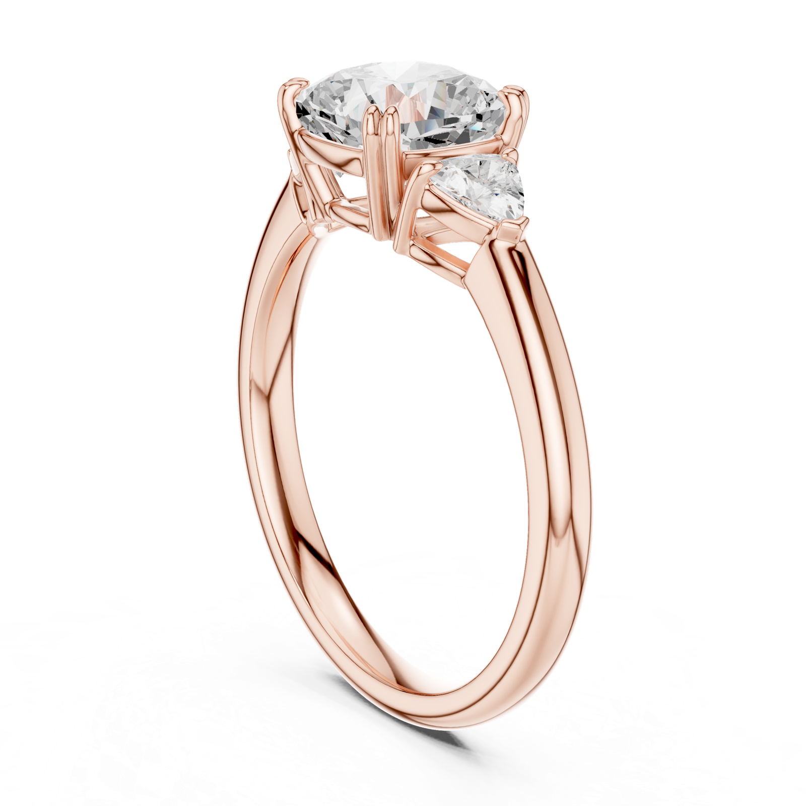 Gold Ring DDLR-850, Rose Gold, view 1