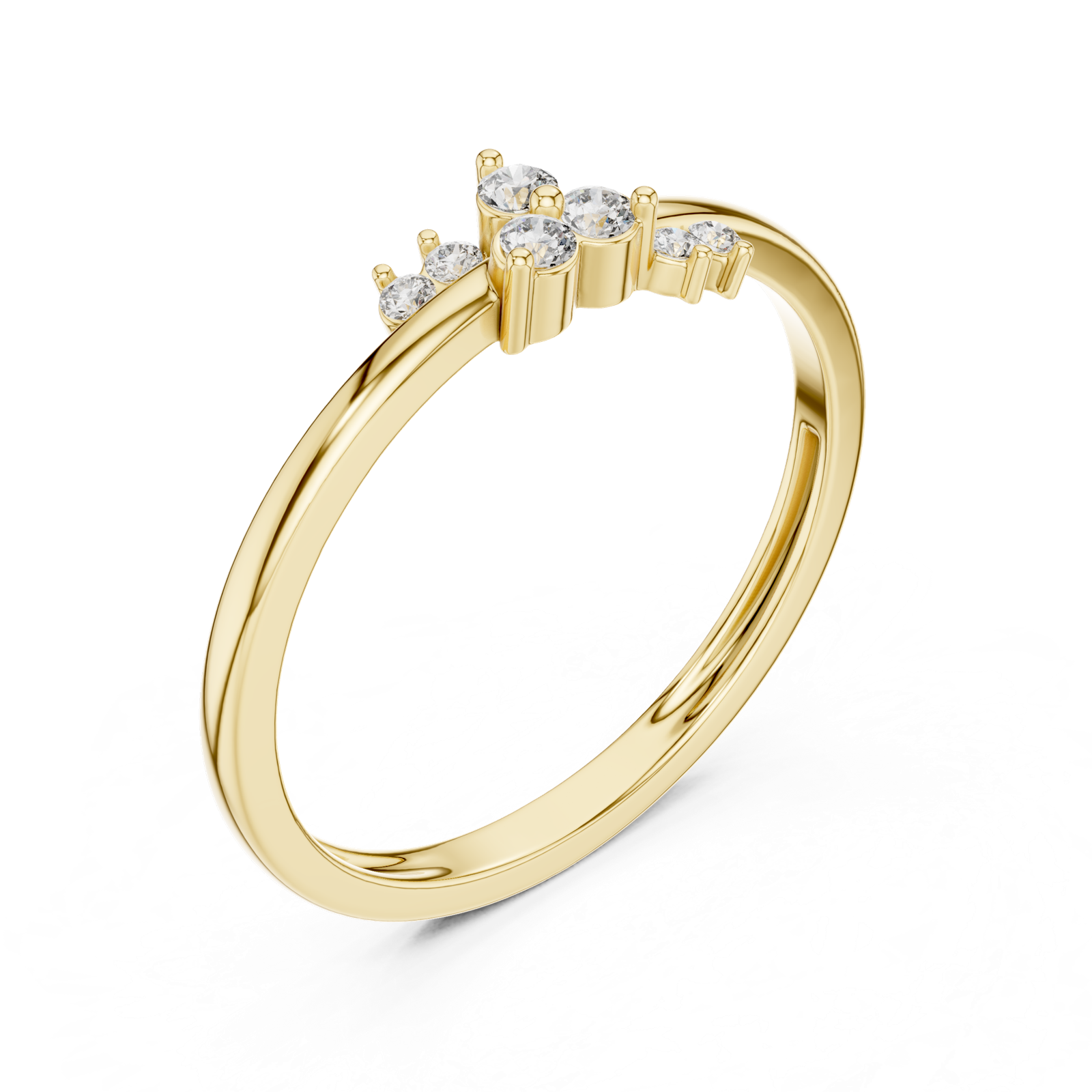 Gold Ring LR-01 (95), Yellow Gold, view 2