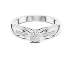Gold Ring DDLR-839, White Gold, view 4