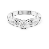 Gold Ring DDLR-839, White Gold, view 4