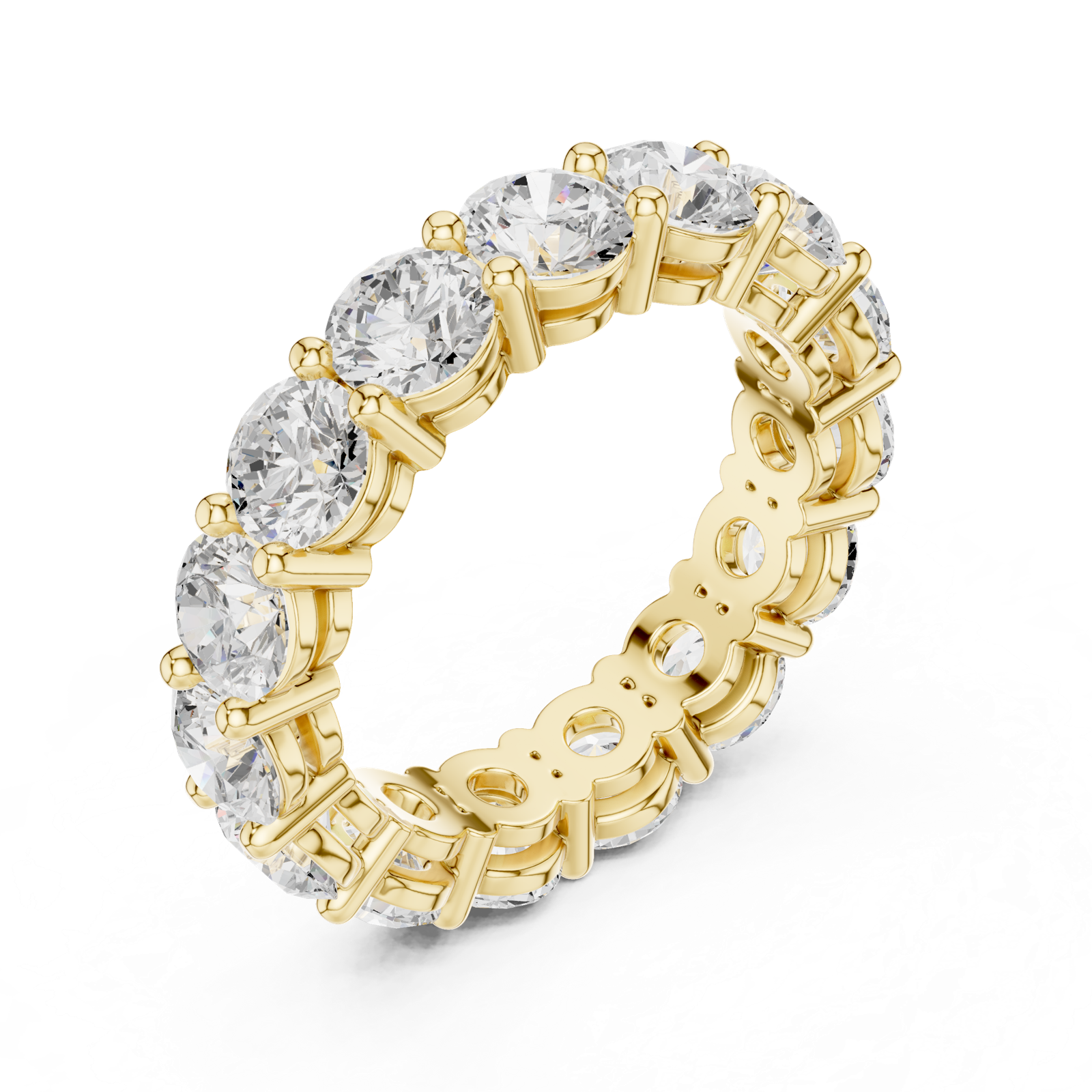 Gold Ring DDLR-690, Yellow Gold, view 2