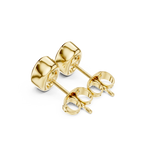 Gold Jewelry DDER-001, Oval center stone, Yellow Gold, view 2