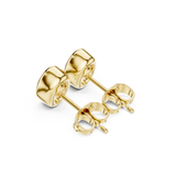 Gold Jewelry DDER-001, Oval center stone, Yellow Gold, view 2