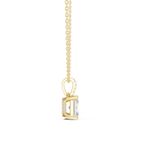 Gold Jewelry DDPO-009, Radiant center stone, Yellow Gold, view 3