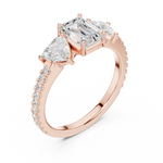 Gold Ring DDLR-1078, Rose Gold, view 2