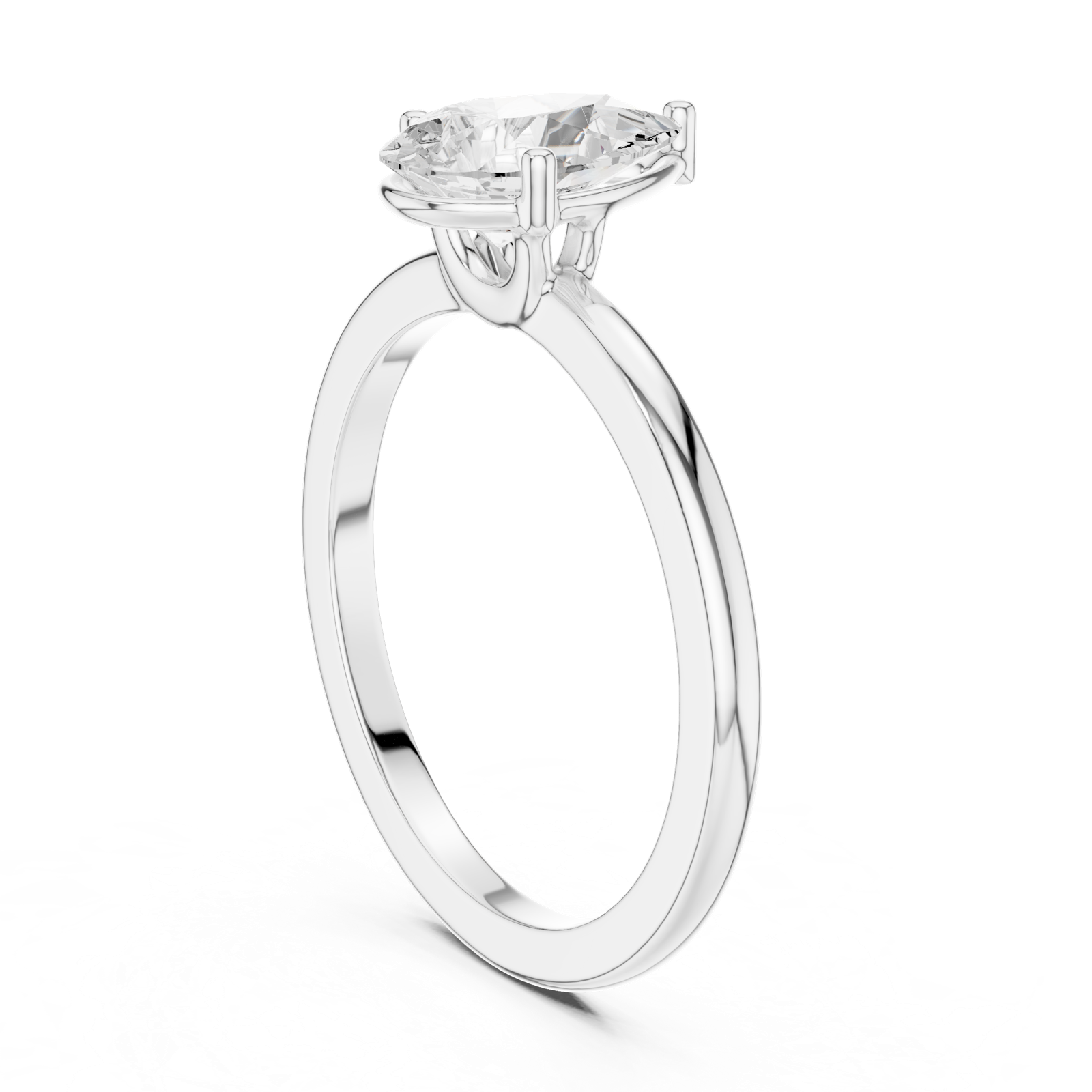 Gold Ring DDLR-1080, White Gold, view 1