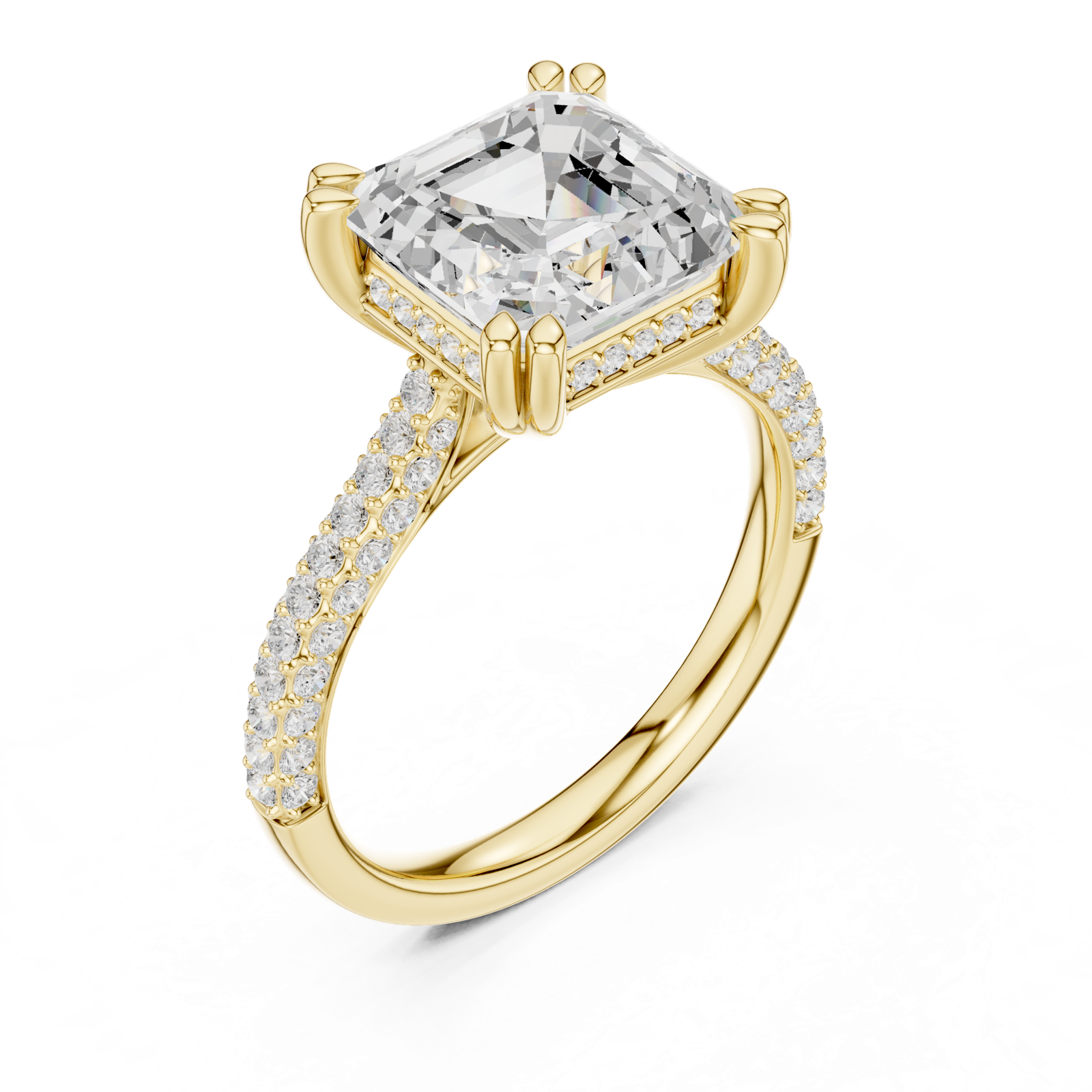 Gold Ring DDLR-952, Yellow Gold, view 2