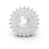 Gold Ring DDLR-749, White Gold