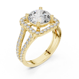Gold Ring DDLR-203, Yellow Gold, view 2
