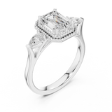 Gold Ring DDLR-274, White Gold, view 2