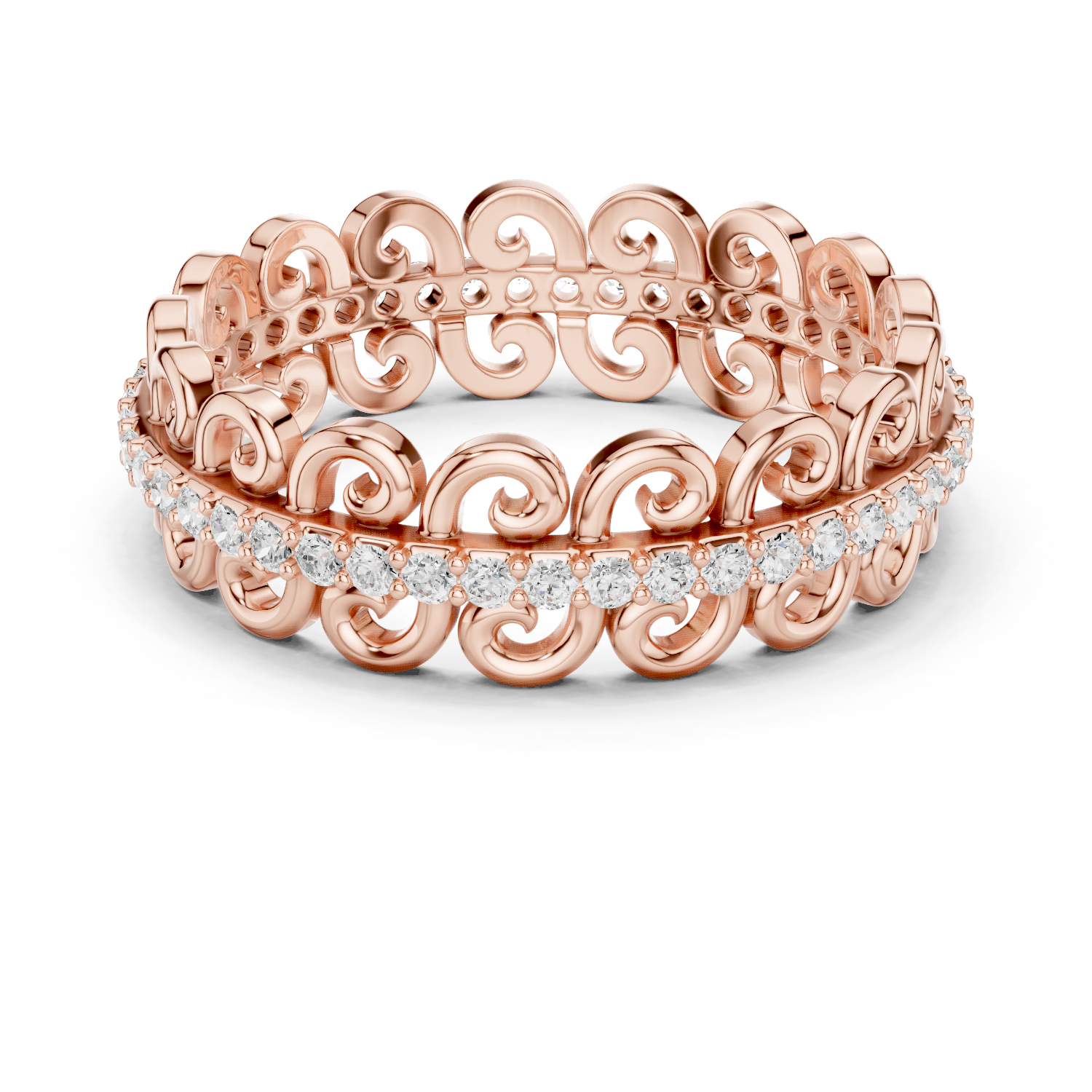 Gold Ring R34, Rose Gold