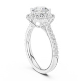 Gold Ring DDLR-665, White Gold, view 1
