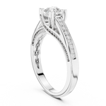 Gold Ring LR-0284, White Gold, view 1