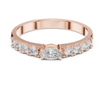 Gold Ring HLR-110, Rose Gold, view 4
