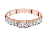 Gold Ring HLR-110, Rose Gold, view 4