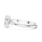Gold Ring HLR-93, White Gold, view 3