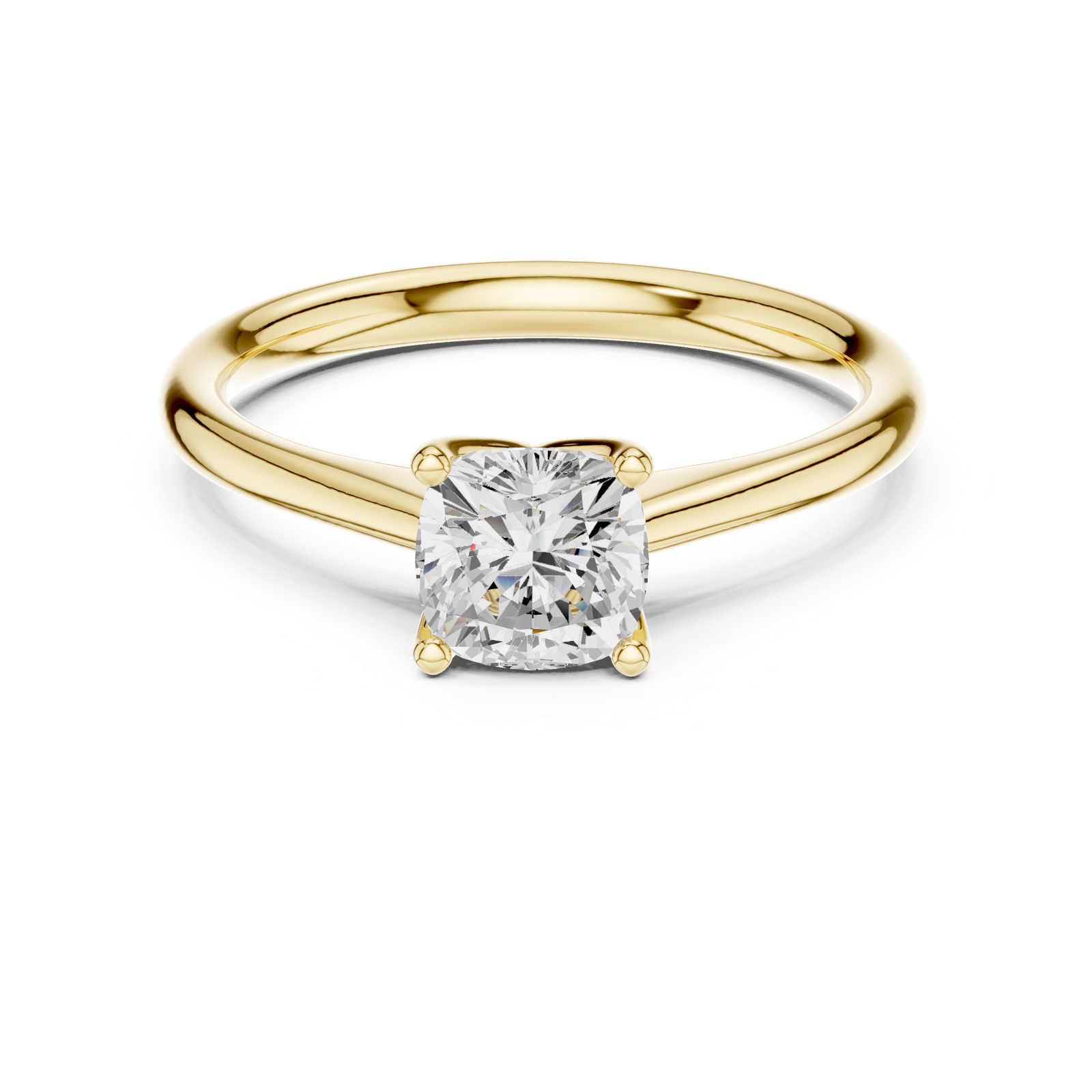 Gold Ring DDLR-797, Yellow Gold, view 4