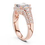 Gold Ring DDLR-262, Rose Gold, view 1