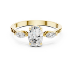 Gold Ring HLR-45, Yellow Gold, view 4
