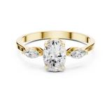 Gold Ring HLR-45, Yellow Gold, view 4