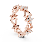 Gold Ring R32, Rose Gold, view 1