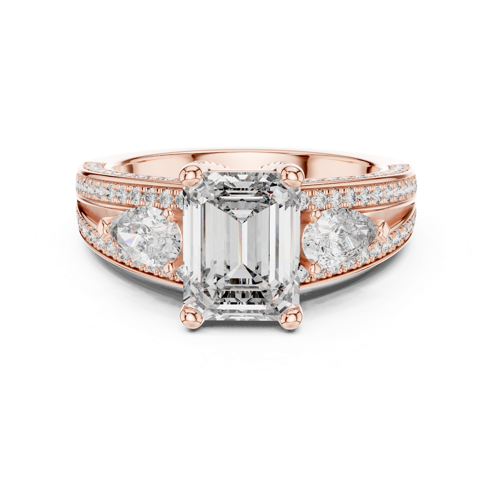 Gold Ring DDLR-046, Rose Gold