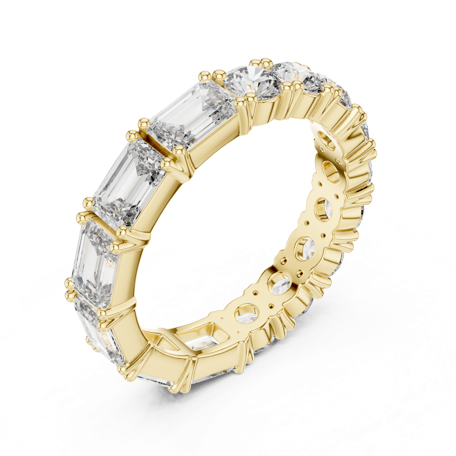 Gold Ring DDLR-228, Yellow Gold, view 2