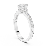 Gold Ring HLR-47, White Gold, view 1