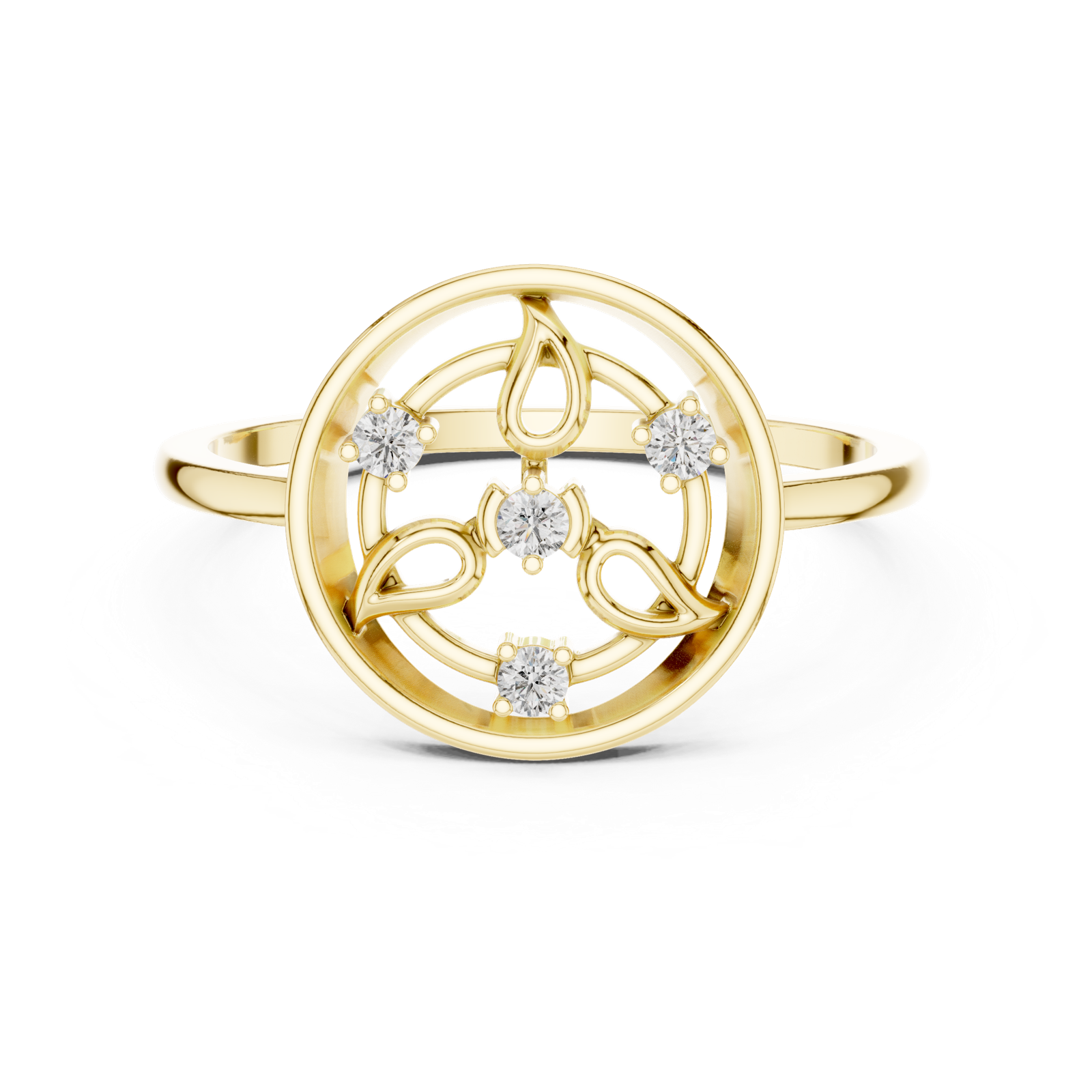Gold Ring DR-6248, Yellow Gold
