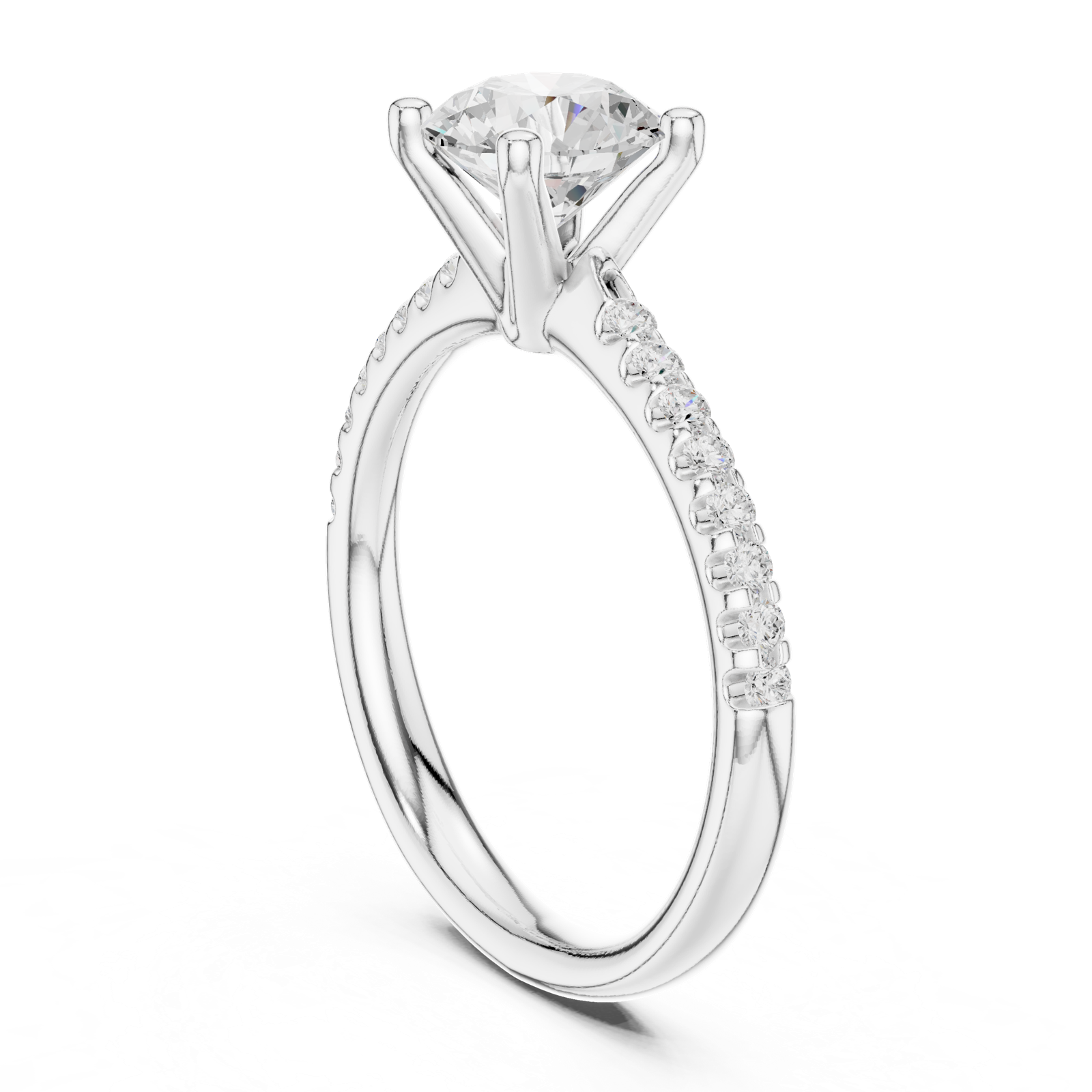 Gold Ring DDLR-628, White Gold
