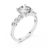 Gold Ring DDLR-151, White Gold, view 2