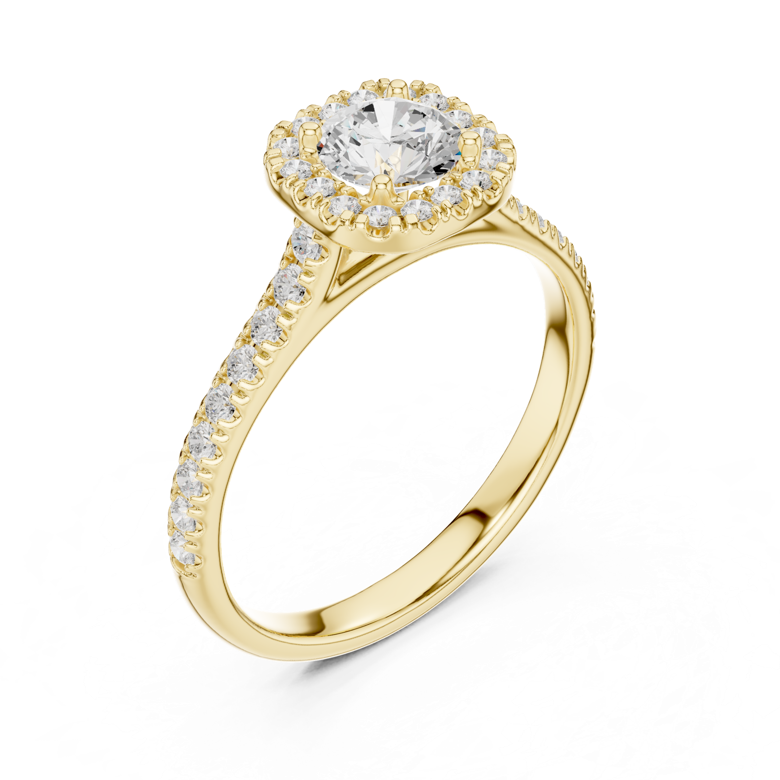 Gold Ring LR-0245, Yellow Gold, view 2
