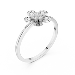 Gold Ring DR-6259, White Gold, view 2