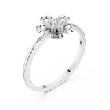 Gold Ring DR-6259, White Gold, view 2