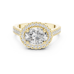 Gold Ring DDLR-322, Yellow Gold, view 4