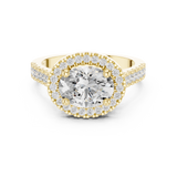 Gold Ring DDLR-322, Yellow Gold, view 4