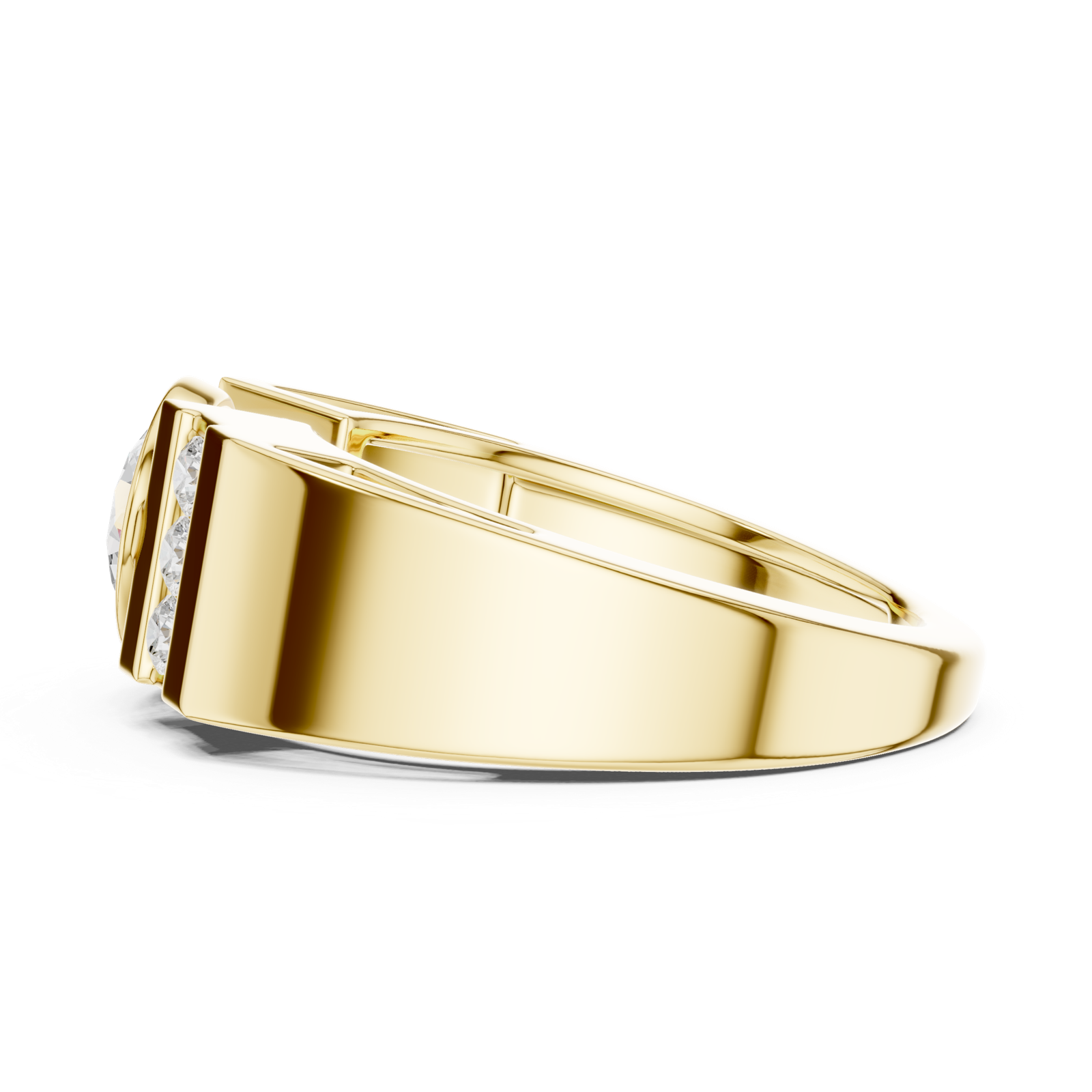 Gold Ring SBMR(43), Yellow Gold, view 3