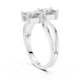 Gold Ring L03-444, White Gold