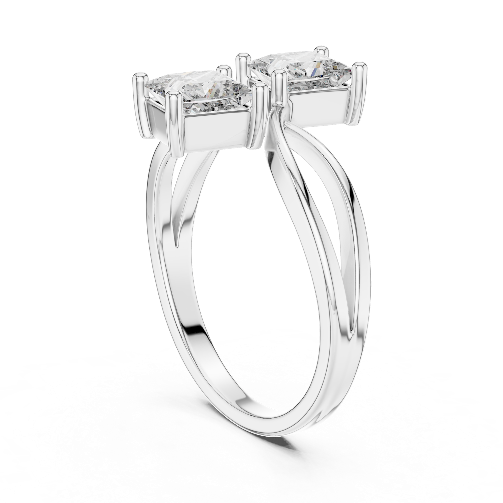 Gold Ring L03-444, White Gold