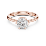Gold Ring DDLR-558, Rose Gold, view 4