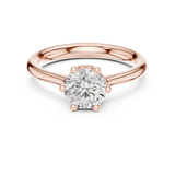 Gold Ring DDLR-558, Rose Gold, view 4