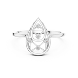 Gold Ring DR-6235, White Gold