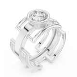 Gold Ring SBMR(6), White Gold, view 2
