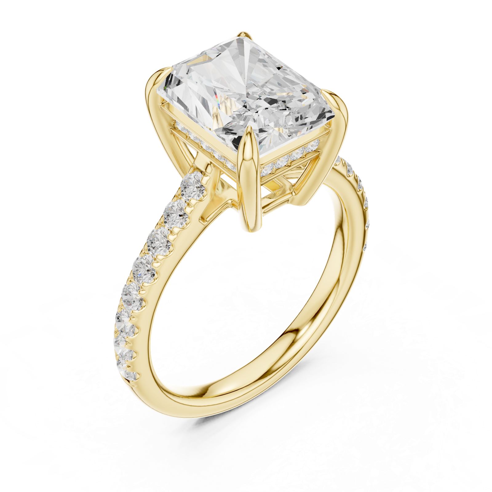 Gold Ring DDLR-1029, Yellow Gold, view 2