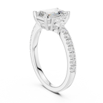 Gold Ring DDLR-857, White Gold, view 1
