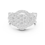 Gold Ring DDLR-582, White Gold, view 4