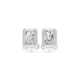 Gold Jewelry DDER-001, Radiant center stone, White Gold, view 4