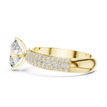 Gold Ring DDLR-1051, Yellow Gold, view 3